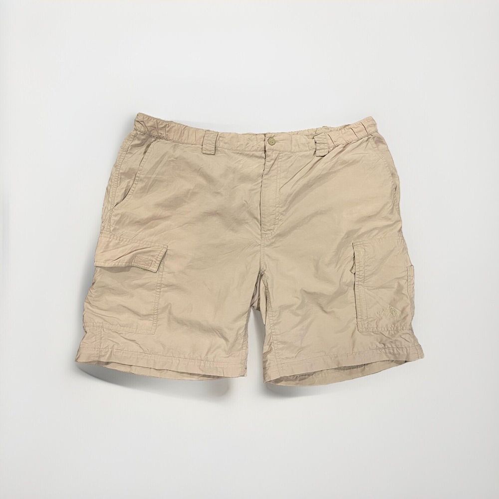 The North Face Men's Khaki Cargo Stow Pocket Shorts 9"‎ Inseam Hiking 2XL